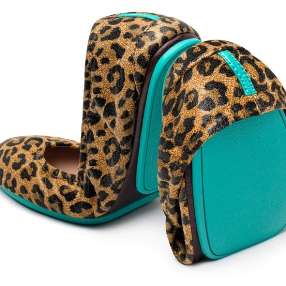 Leopard Print Foldable Ballet Flats